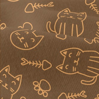 Orange Striped Cat Modern Jersey