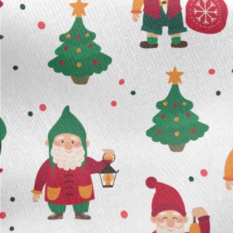 Cute Christmas Dwarf Jersey Backed Fleece