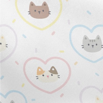 Gentle And Loving Cat Pongee