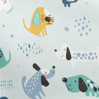 Colorful Cute Dog Pongee