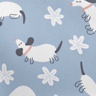 White Dormant Dachshund Pongee