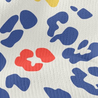 Colorful Bright Leopard Print Stretch Jersey