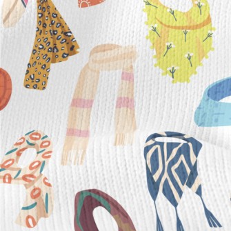 Various Scarves And Neck Scarv Stretch Jersey