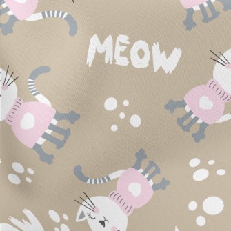 Cat In Sweater Lightweight Cotton Poplin