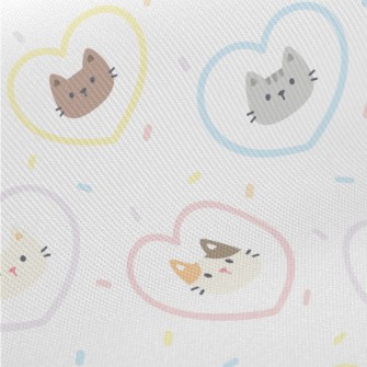 Gentle And Loving Cat Midweight Cotton Poplin
