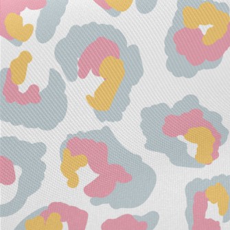 Bright Pink, Gray And Orange L Midweight Cotton Poplin