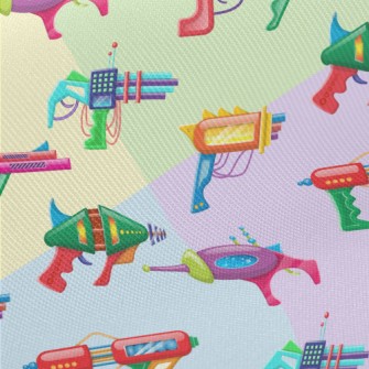 Colorful 3D Various Pistols Midweight Cotton Poplin