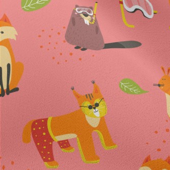 Diving Sea Otter Fox Chiffon