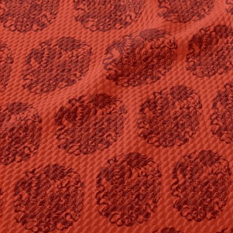 Traditional Lion Dance Paper C Birdseye Piqué