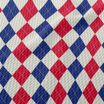 Fashionable Two-color Diamond  Birdseye Piqué