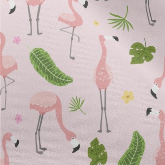 Flower World Flamingo Chiffon