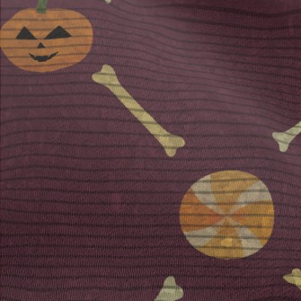 Halloween Pumpkin Bones Chiffon