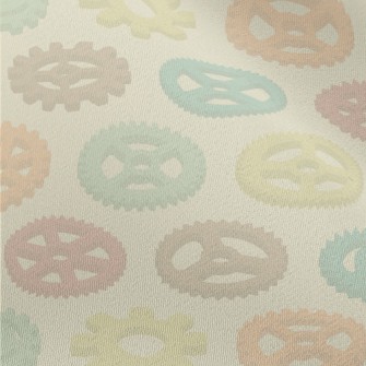 Colorful Gear Pattern Chiffon