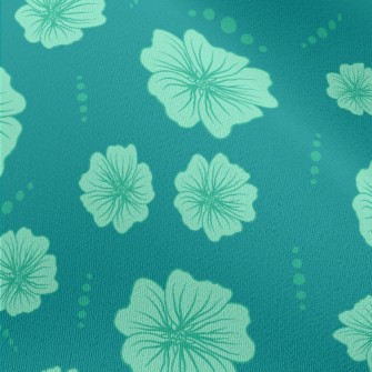 Simple Line Flowers Chiffon