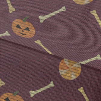 Halloween Pumpkin Bones Waterproof Oxford
