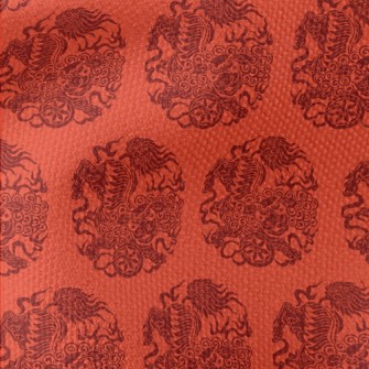 Traditional Lion Dance Paper C Waterproof Canvas