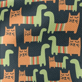 Funny Striped Cat Waterproof Canvas