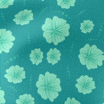 Simple Line Flowers Waterproof Canvas
