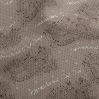 Healing Cat Lines Athletic Mesh Flat Back