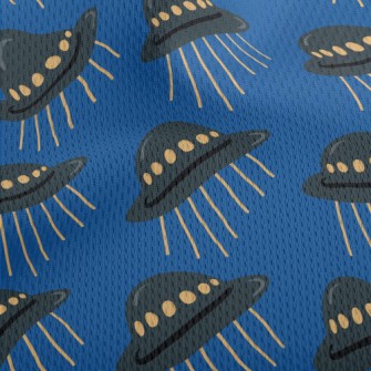 Alien UFO Athletic Mesh Flat Back