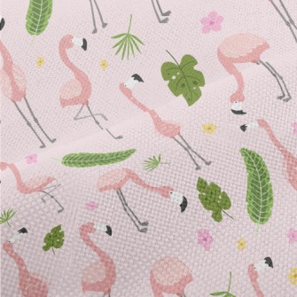 Flower World Flamingo Performance Linen