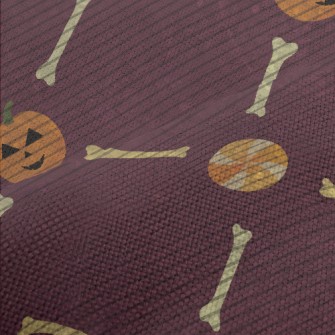 Halloween Pumpkin Bones Performance Linen
