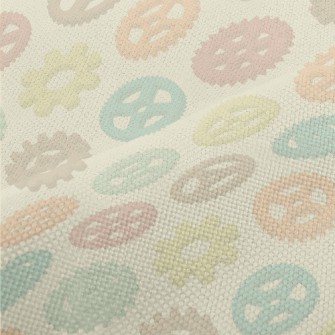 Colorful Gear Pattern Performance Linen