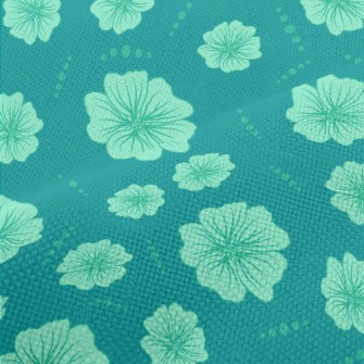 Simple Line Flowers Performance Linen
