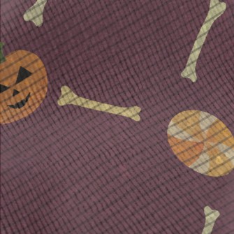 Halloween Pumpkin Bones Standard Corduroy