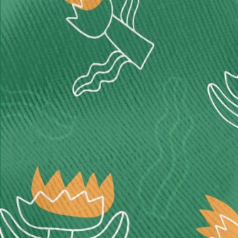 Weird Wavy Flowers Standard Corduroy