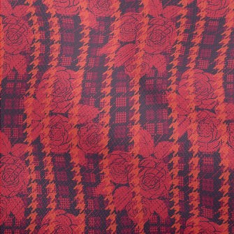 Houndstooth Rose Dobby
