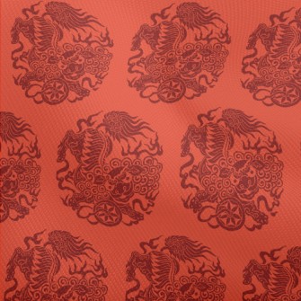 Traditional Lion Dance Paper C Dobby