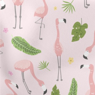Flower World Flamingo Stretch Ponte