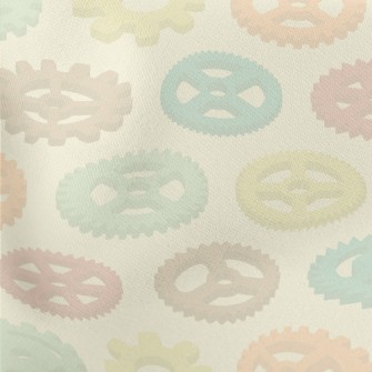 Colorful Gear Pattern Stretch Ponte