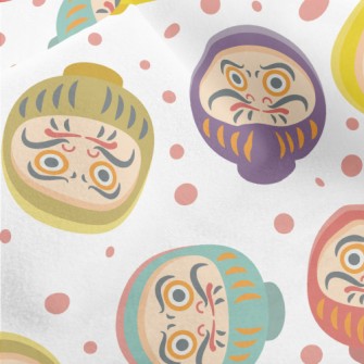 Classic Japanese Daruma Micro Fleece