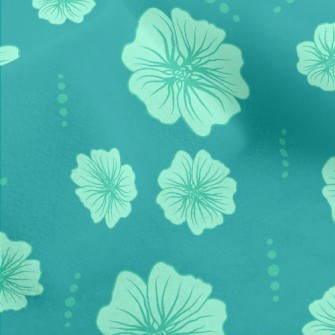 Simple Line Flowers Micro Fleece