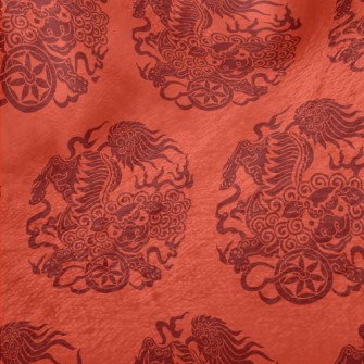 Traditional Lion Dance Paper C Minky