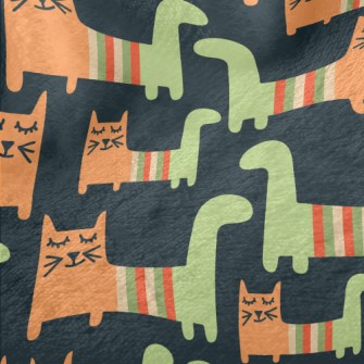 Funny Striped Cat Minky