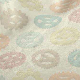 Colorful Gear Pattern Minky