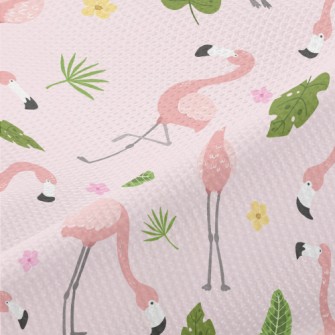 Flower World Flamingo Piqué