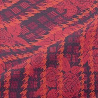 Houndstooth Rose Piqué