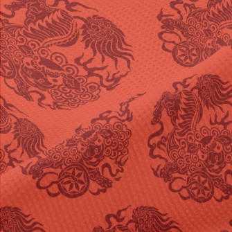 Traditional Lion Dance Paper C Piqué