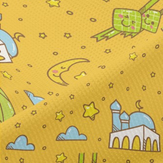 Cartoon Islamic Life Piqué