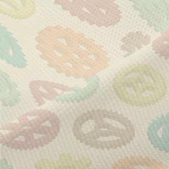 Colorful Gear Pattern Piqué