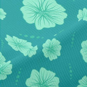 Simple Line Flowers Piqué