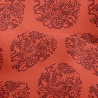 Traditional Lion Dance Paper C Lightweight Performance Linen
