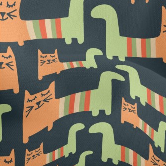 Funny Striped Cat Lightweight Performance Linen