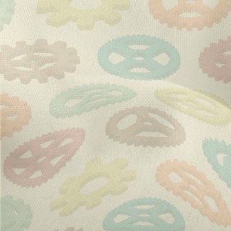 Colorful Gear Pattern Lightweight Performance Linen