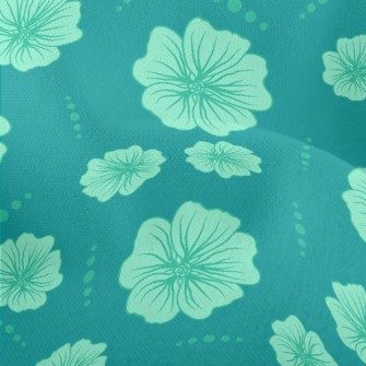 Simple Line Flowers Lightweight Performance Linen