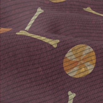 Halloween Pumpkin Bones Modern Jersey